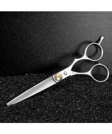 FCYSY Hair Cutting Scissor Thinning Set - Professional Hairdressing Kit for Barber and Hairdresser, Silver Hair Scissors Set for Women and Men - Buy Online on GoSupps.com