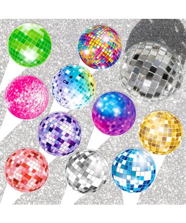 Colorful Disco Ball Cupcake Topper 48pcs Disco Themed Party Supplies for 70s Disco Birthday Party Baby Shower Supplies - Buy Online on GoSupps.com