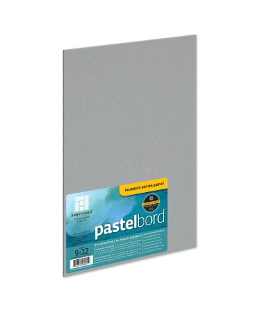 Ampersand Art Supply Pastel Painting Panel: Museum Series Pastelbord  Grey-1/8 Inch Depth  9x12