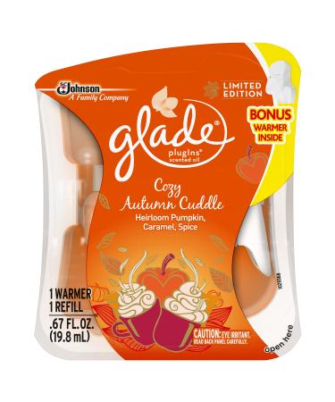 Glade PlugIns Scented Oil Air Freshener Starter Kit Cozy Autumn Cuddle 0.67 fl oz