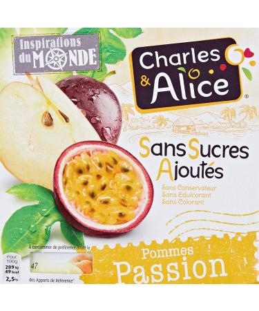 Charles & Alice Fruity Desserts Passion Apples/no added sugars 4 pots of 97 g