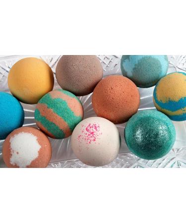 Kay's Bath Bombs Gift Set - 12 Pack, Assorted Scents - Made in USA with Shea & Mango Butter, Essential Oils - Moisturizing Fizzies for Dry Skin - Buy Online on GoSupps.com