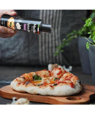 3 Garlic Spice Oil 200ml | Perfect for Pizza Pasta Meat & Vegetables | No Artificial Flavors No Palm Fat - International Shipping - Buy Online on GoSupps.com