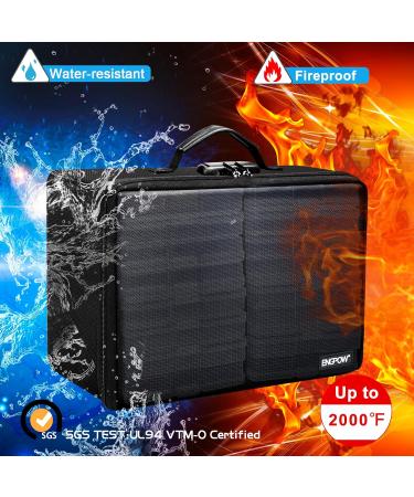 ENGPOW Fireproof Photo Storage Box | 16 Inner 4 x 6 Photo Case | Lockable Organizer for Valuables | Portable & Collapsible Container with Handle - Buy Online on GoSupps.com