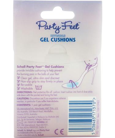 Scholl Party Feet Ultra Slim Gel Cushions - Invisible Comfort for Heels - Buy Online on GoSupps.com
