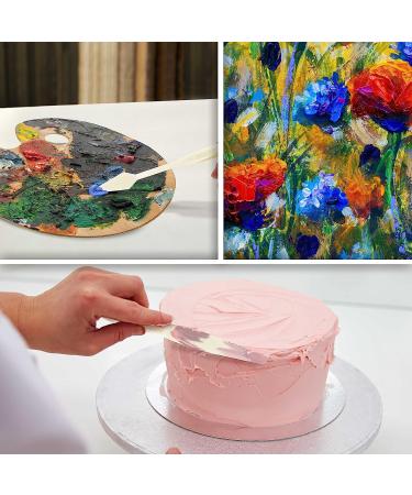 U.S. Art Supply 5-Piece Plastic Palette Knife Set - Versatile Knives for Mixing, Spreading, and Applying Paints on Canvases and Cake Icing - Buy Online on GoSupps.com