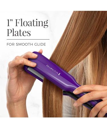 Buy Remington 1 3/4" Flat Iron - Hair Straightener with Anti-Static Tech Quick Heat Up & 60 Min Auto Shut-Off - 30% Longer Ceramic Plates - Purple Titanium Ceramic - Buy Online on GoSupps.com