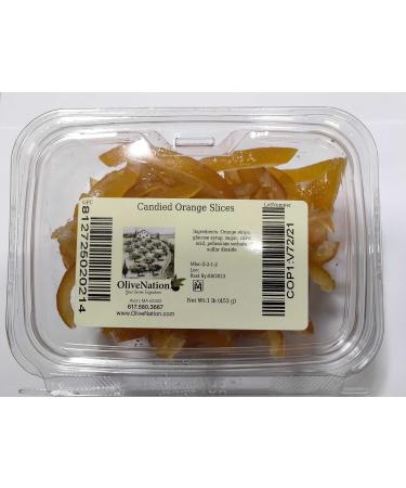 OliveNation Candied Orange Peel Slices 1 lb (16 oz.)