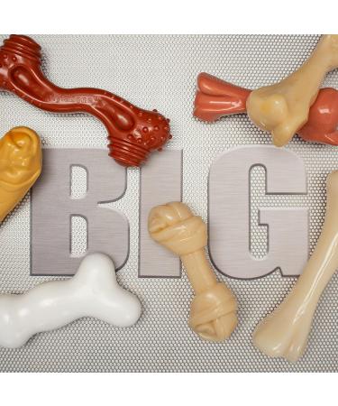 Nylabone Extreme Tough Dog Chew Toy Monster Beef Thigh Cleans Teeth Beef Flavour XXL for Dogs Over 23 kg package may vary - Buy Online on GoSupps.com