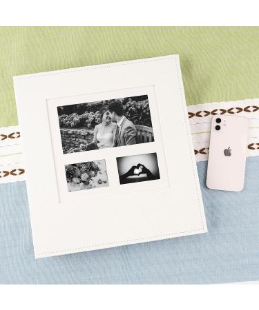 AUEAR 4x6 Photo Album - Large Capacity 600-Pocket White Photo Book for Graduation, Wedding, Baby - Embossed Leather Cover - Buy Online on GoSupps.com