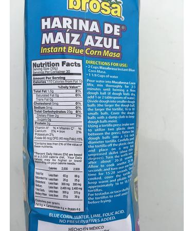 Premium Quality Blue Corn Masa Flour Harina Azul - 100% Natural & Gluten-Free - 2 Pounds - Buy Online on GoSupps.com