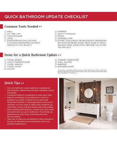 24 Inch Polished Chrome (Color : SpotShield Venetian Bronze) (Chrome) - Buy Online on GoSupps.com