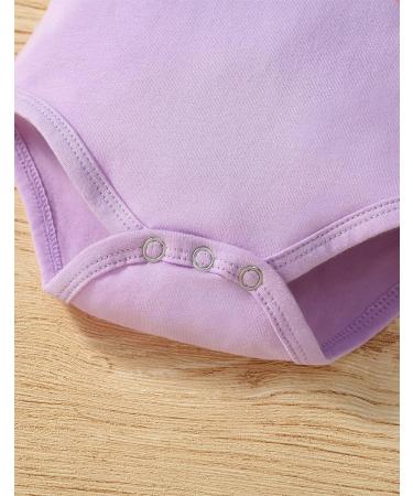 Koonde Baby Girl 3-Piece Outfit | Romper, Trouser & Headband Set | Newborn to 24 Months | Purple & White | 12-18 Months - Buy Online on GoSupps.com