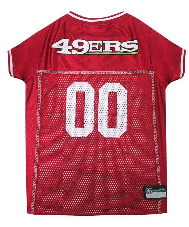 NFL San Francisco 49ers Dog Jersey, Size: X-Small. Best Football Jersey Costume for Dogs & Cats. Licensed Jersey Shirt. - Buy Online on GoSupps.com