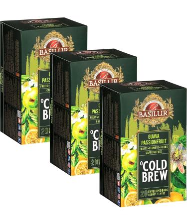  sarcia.eu BASILUR Cold Brew - Decaffeinated fruity tea with passion fruit and citrus aromas cold tea bags 20 x 2 g (1) - Buy Online on GoSupps.com