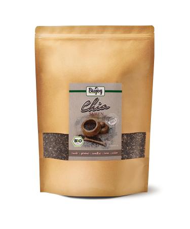 Biojoy ORGANIC chia seeds whole (2 kg) chia seeds black natural (Salvia hispanica)