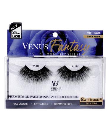 CATTITUDE 3D LASHES Venus Fantasy | 25mm Faux Mink Lashes | Full volume | Extra bold | Dramatic curl - ALLURE