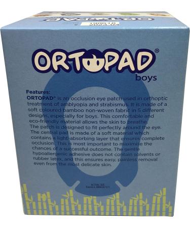 Ortopad Large Format Boys Eye Patches 50/Box - 50 Count (Regular Size) - Buy Online on GoSupps.com