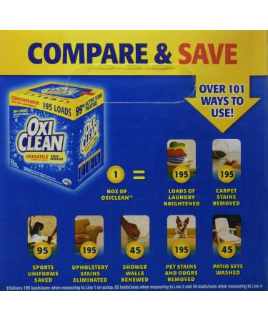 OxiClean Versatile Stain Remover 11 lbs - 195 Loads | Effective Stain Treatment for All Fabrics - International Shipping Available - Buy Online on GoSupps.com