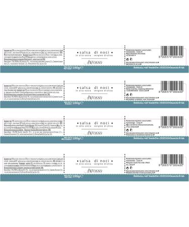  Olio Anfosso Olio Anfosso Sauce de Noix en Huile d'Olive Vierge Extra 180 g - Buy Online on GoSupps.com