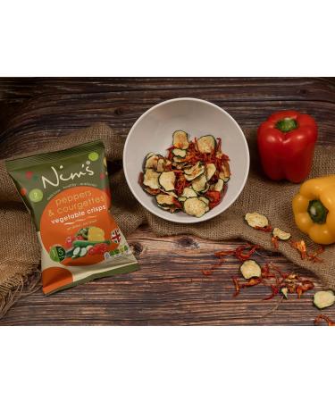 Nim's All 3 Veg Crisps - Multipack Box of 6 (Pepper Courgette Beetroot Parsnip Tomato Cucumber) Beetroot 33.33 g (Pack of 6) - Buy Online on GoSupps.com