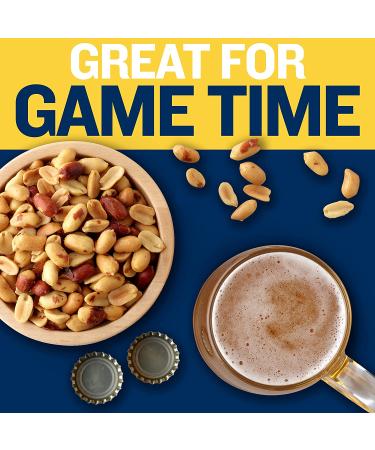 PLANTERS Salted Cocktail Peanuts - 16oz Canister | Plant Based Protein Party Snacks - Buy Online on GoSupps.com
