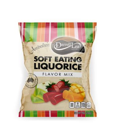 Darrell Lea Darrell Lea Soft Eating Liquorice - Preservative-Free Licorice Candy - Mixed Flavor - Pack of 8 - 200g