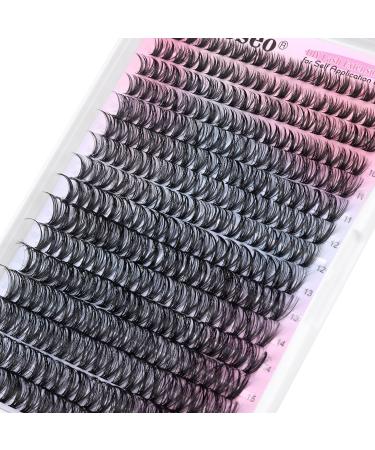 Wiwoseo DIY Lash Clusters â€“ 320pcs Natural Look Individual Eyelash Extensions (D Curl, 0.07 Volume, 9-16MM) - Buy Online on GoSupps.com