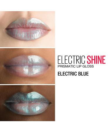 Maybelline Lip Studio Electric Shine Prismatic Lip Gloss in Electric Blue - 0.17 fl. oz - Buy Online on GoSupps.com