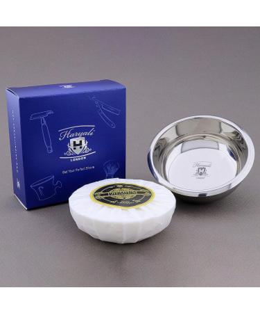 Haryali London Shaving Bowl - Stainless Steel Shaving Soap Dish for Rich Lather - Sustainable Shaving Soap Bowl for All Skin Types - Buy Online on GoSupps.com