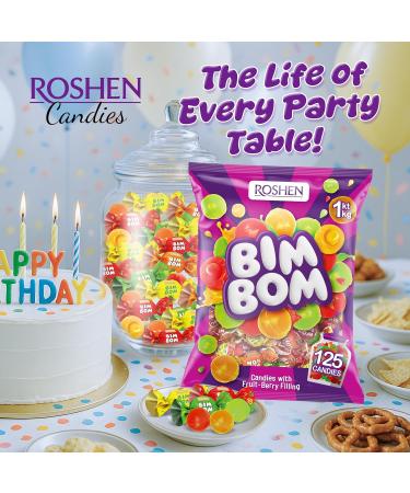 Caramels aux fruits Roshen Bim Bom 1 kg - Buy Online on GoSupps.com