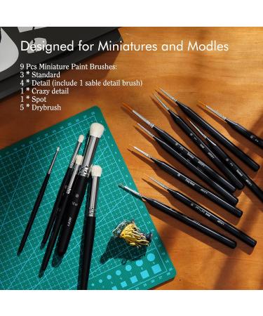 ARTIFY art supplies Drybrush Paint Brush - 14-Piece - Black - Buy Online on GoSupps.com