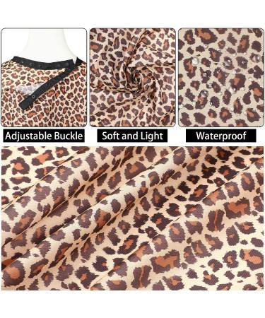 Leopard Hair Cutting Cape & Neck Duster Set | Adjustable Snap Closures | Salon Quality | 46.8 x 56 | Barber Hairdressing Kit - Buy Online on GoSupps.com