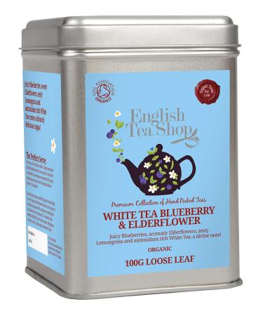ETS - White Tea Blueberry & Elderflower ORGANIC Loose Tea 100g Tin