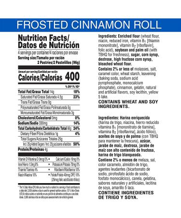 Pop-Tarts Frosted Cinnamon Roll Breakfast Toaster Pastries - 32 Count Case - Buy Online on GoSupps.com