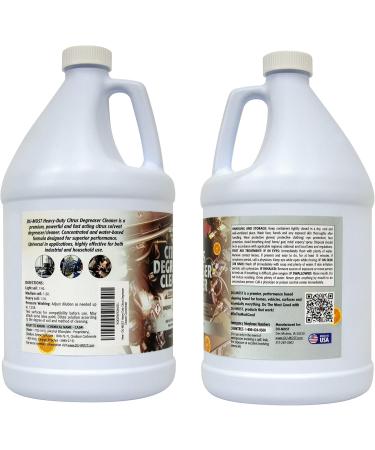 Heavy Duty Citrus Degreaser Cleaner Concentrate - Biodegradable 1 Gallon - Effectively Remove Grease Grime Oil & More - Buy Online on GoSupps.com