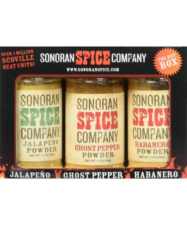 Sonoran Spice Ghost Pepper, Habanero, Jalapeno Powder Hot Box