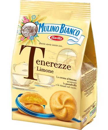 Mulino Bianco Tenerezze Limone Biscuits with Fruit Flavor 200 g - Pack of 5