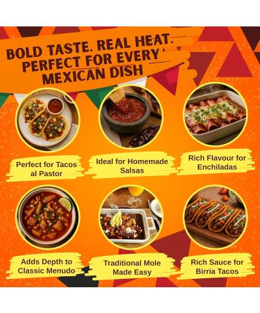  Cultura Del Chile Guajillo Whole Dried Chillies 75g - All Natural Mild to Medium Heat with Bold Smoky Flavour for Authentic Mexican Taste. Gr - Buy Online on GoSupps.com