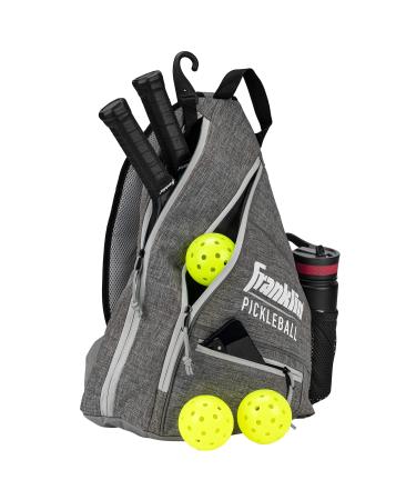Franklin Sports Pickleball Bag - Men's and Women's Pickleball Backpack - Adjustable Sling Bag - Official Bag of U.S Open Pickleball Championships - Gray/Gray - Buy Online on GoSupps.com