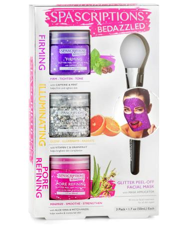 SpaScriptions BeDazzled- Firming & Pore Refining Glitter Peel-Off Masks - Buy Online on GoSupps.com