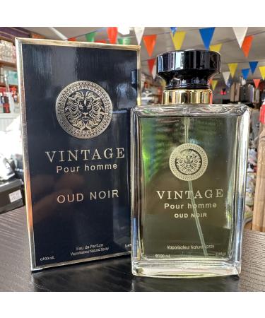 Vintage Pour Homme Oud Noir Eau de Parfum Natural Spray 3.4 fl oz 100 ml