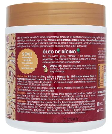 SOS Curls: Salon Line Castor and Keratin Deep Treatment Mask 500g - Extreme Repair 5-in-1 - Buy Online on GoSupps.com
