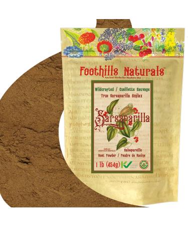 Foothills Naturals Sarsaparilla Smilax Powder Mexican - 1 lb (454g) 200+ Servings