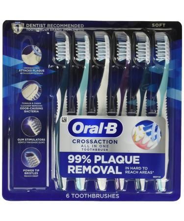 Oral-B Pro Health All-in-One Soft Toothbrushes 6 Count - Buy Online on GoSupps.com