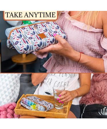 Buy Made Easy Kit Pill Case - Large 7-Day Organizer with Neoprene Carrier for Vitamins & Medicine | 28 Compartments - Brown Woods Design - Buy Online on GoSupps.com