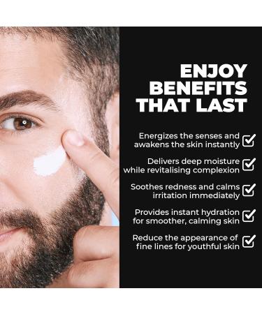 MOTTO Men's Face Moisturizer: "A Cold Plunge For Your Face". ICE COLD Hydrating Cream Lightweight & Non-Greasy for Daily Use. Soothes & Cools Instantly. - Buy Online on GoSupps.com