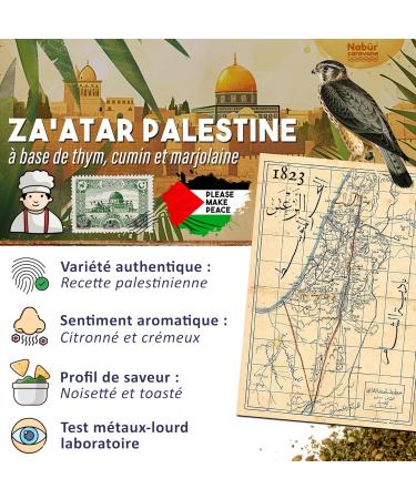 Nab r - 250gr Zaatar Palestinien 100% Naturelle Zatar Authentique Za'atar Palestine Sans Additifs - Buy Online on GoSupps.com