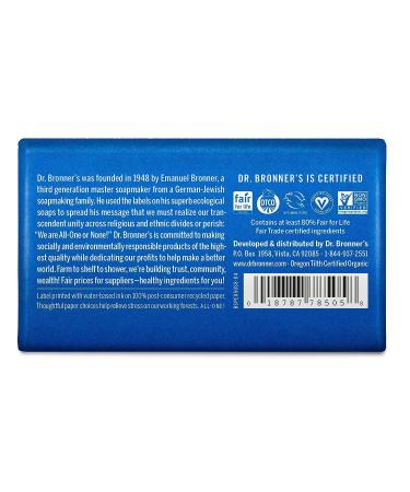 Dr. Bronner's Peppermint Bar Soap 5 oz - All-One Obpe05 - Pack of 1 - Buy Online on GoSupps.com