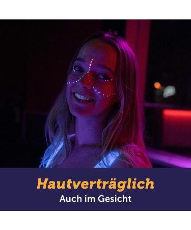 UVibe Body Painting Colors - 8x Neon UV Makeup for Skin & Face - Black Light Body Paint Made in Germany - Vibrant Day & Night Colors - Buy Online on GoSupps.com